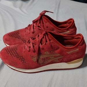 ASICS Gel Lyte 3 EVO Burgundy and Olive Sneakers